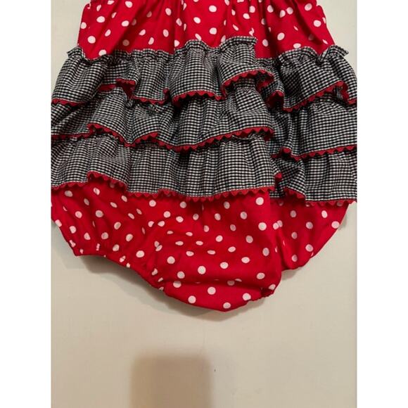 Southern Smocked Sprout Bubble Suit Romper Minnie Mouse Disney 3T Ruffle New - Picture 5 of 7